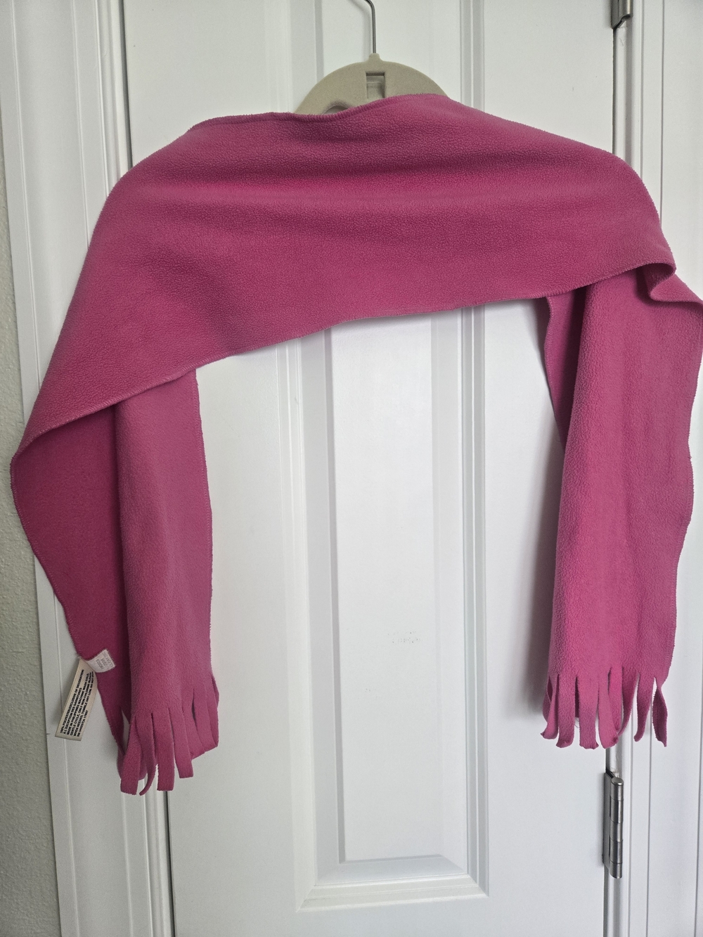 Soft Fuchsia Fringe Scarf - Brand Unspecified